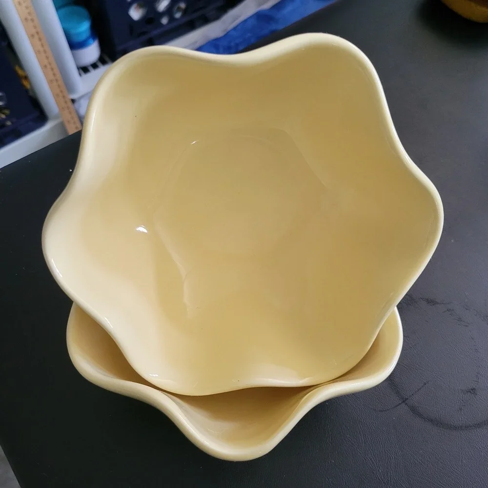 Gail Pittman Hospitality Collection Butter Yellow All Purpose Bowls Set Of 2